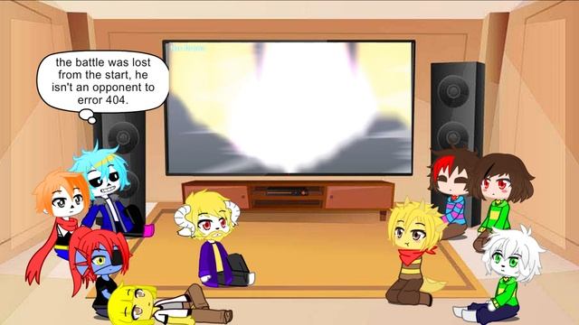 Undertale reacts to Error404!Sans vs KingOfMultiverse!Sans + Extra Scene (Animation) смотреть онлайн