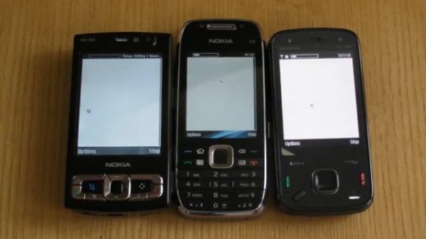 Nokia N86 (and N97) vs E75 vs N95 8GB Browser speed test