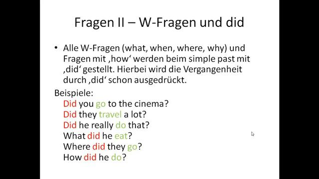 Simple Past auf Deutsch erklärt смотреть онлайн