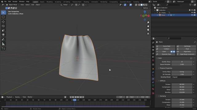 Основи симуляції тканин в Blender
