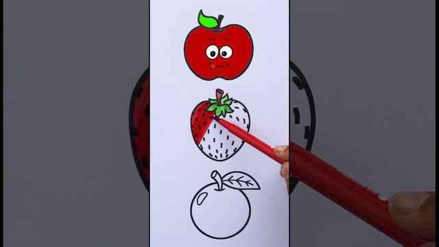 fruits coloring #apple #strawberry #orange #abcdsong #abcd #abcdefghijklmnopqrstuvwxyz #colors смотреть онлайн