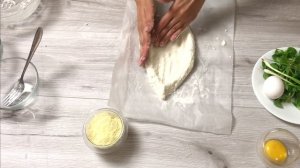 Рецепт хачапури по аджарски с творогом и сыром сулугуни (лодочка)