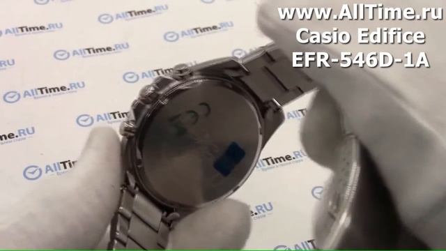 Обзор. Мужские наручные часы Casio Edifice EFR-546D-1A с хронографом смотреть онлайн