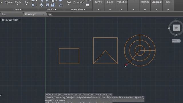 #TRIM & #EXTEND #AUTOCAD #2016 #COMMAND смотреть онлайн