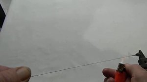 Выравниваем вольфрамовый поводок