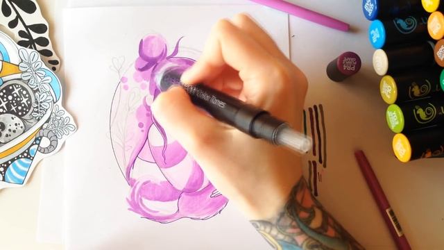 Speedpaint | В один цвет | Маркеры CHAMELEON Color Tones PENS смотреть онлайн