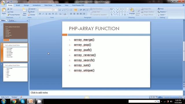 PHP- ARRAY FUNCTION смотреть онлайн