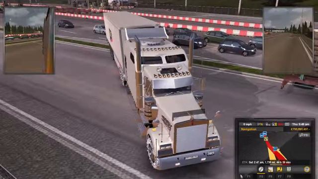 Review of the Kenworth W900B Long and Eastern Express Map - Euro Truck Simulator 2 – Episode 3 смотреть онлайн