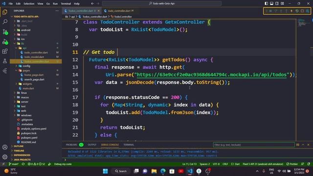 Get api in flutter with Getx Part : 11 | Flutter hero | Getx Flutter смотреть онлайн