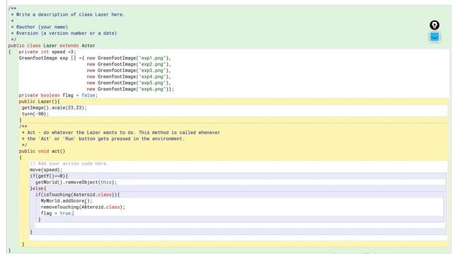 JAVA greenfoot Первая игра (часть3) смотреть онлайн