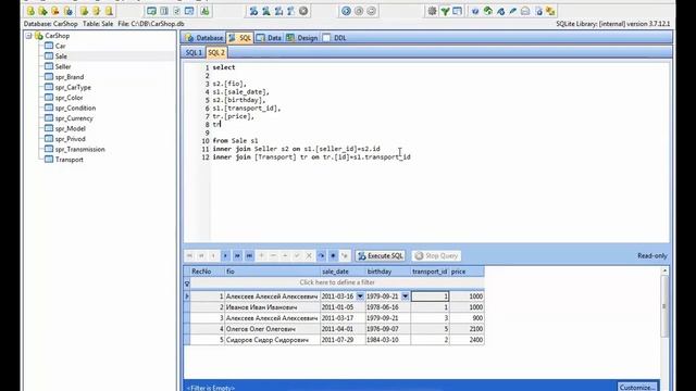 № 8 DATABASE ВЫБОРКА ДАННЫХ ИЗ НЕСКОЛЬКИХ ТАБЛИЦ смотреть онлайн