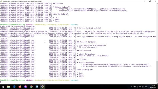 #14 : Course Git && Github | Examine Specific Contents Of A File's History | Git Blame смотреть онлайн