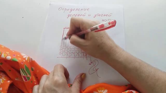 Определение долевой и уточной нити. смотреть онлайн