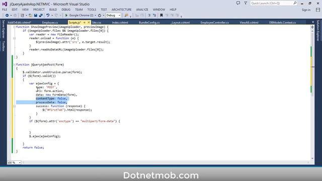 jQuery Ajax In Asp.Net MVC - CRUD Operations Using JSON смотреть онлайн