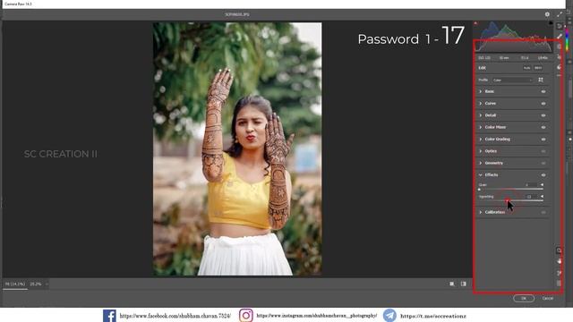 Bridal Outdoor Portrait Photography Preset l Photoshop Moody Mehndi Preset XMP - SC Creationz II смотреть онлайн