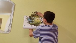 3D наклейка на стену