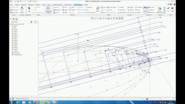 Parameter NACA airfoil blade on Creo P thanks to MathCAD смотреть онлайн