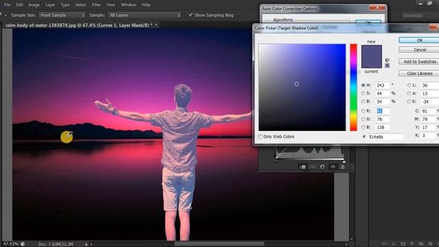 Photoshop Match Color with Background | How to match color in photoshop in hindi | SABKE SAB смотреть онлайн