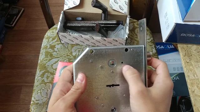 Эльбор. Гранит 1.06.40 врезной, распаковка, смена положения защелки