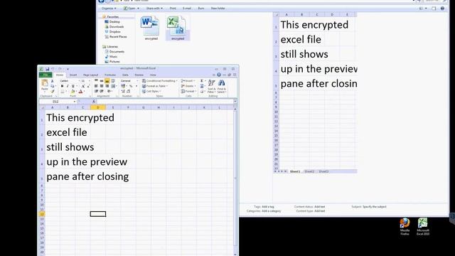 encrypted excel stays visible in the preview pane of windows 7 смотреть онлайн