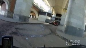 Mercedes Z222v3 | Работа (тест) ассистента AEB (автономного экстренного торможения)