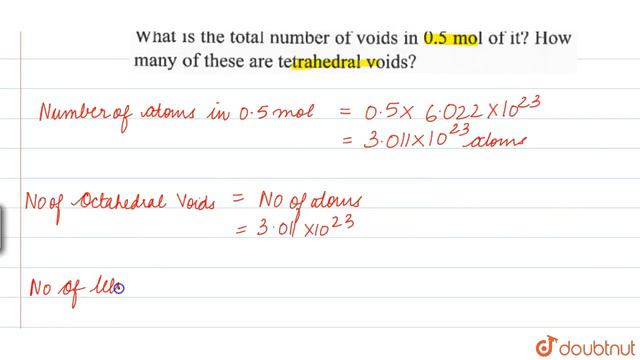 A compound is formed hexagonal close-packed structure. What is the total number of voids in 0.5 mol смотреть онлайн