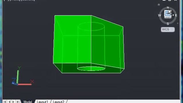 Orthographic projection in AutoCAD - 3D viewing Part 1 смотреть онлайн