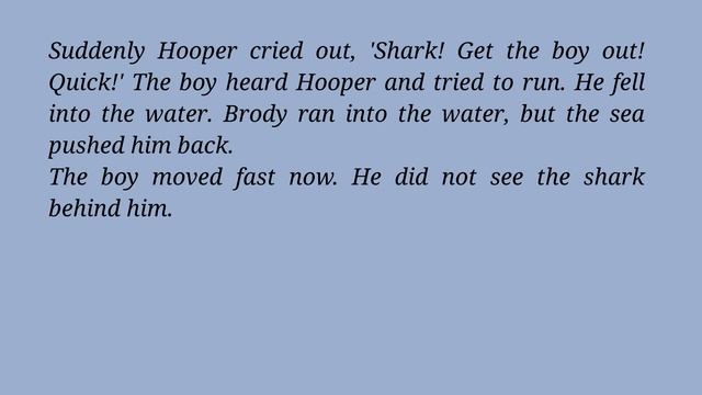 English Story With Subtitles. Jaws By Peter Benchley.