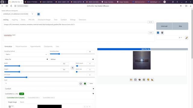 В Stable Diffusion создаем ассет кнопки для игр. смотреть онлайн