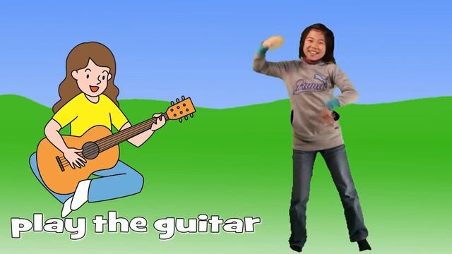 English action verbs words for kids Английский глаголы действий fly run jump hug walk dance смотреть онлайн