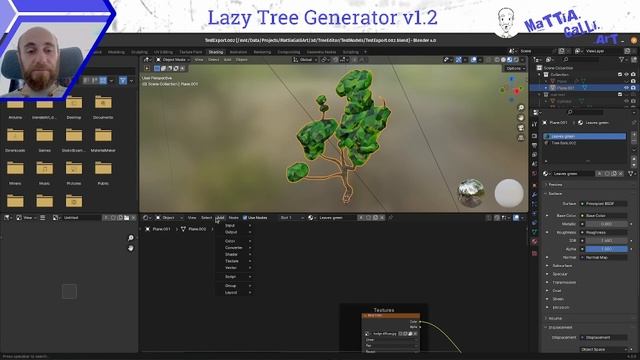 Lazy Tree Generator v1.2 - Geometry node for Blender 4.0 new update смотреть онлайн