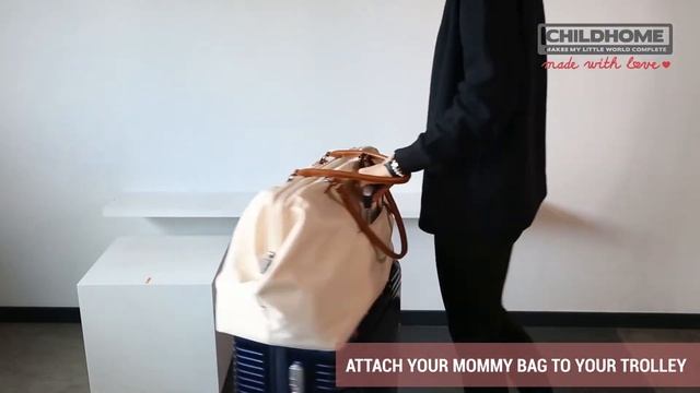 Вместительная сумка для мамы Childhome Mommy bag смотреть онлайн