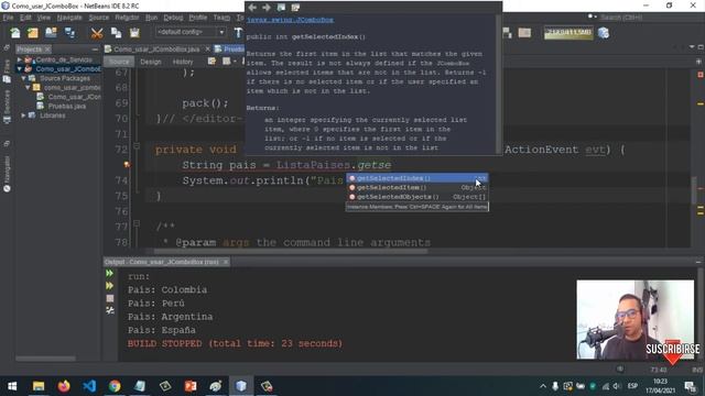 ? Como usar JCOMBOBOX Java NetBeans ✅ SELECCIONAR | LIMPIAR | ADDITEM | INDEX | JCOMBOBOX NetBeans смотреть онлайн