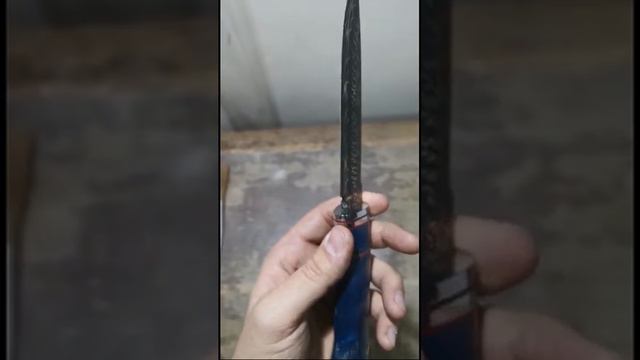 Нож из Дамасской стали Борема "Хангар" смотреть онлайн