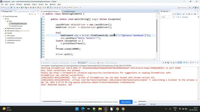 Selenium Webdriver Error: org.openqa.selenium.NoSuchElementException: no such element смотреть онлайн