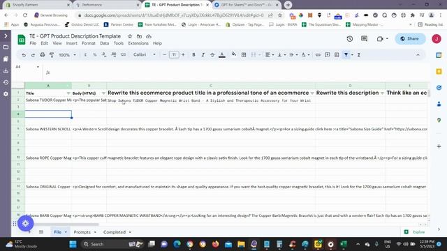 Updating / Re-writing Shopify Product Descriptions & SEO Meta Information In Bulk Using ChatGPT AI смотреть онлайн