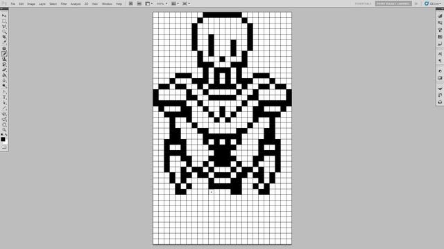 How to Draw Papyrus - Undertale 8-Bit Pixel Art Drawing Tutorial смотреть онлайн