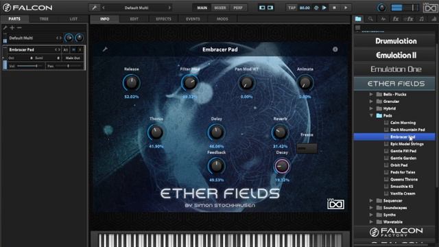 FALCON Synth By UVI - Ether Fields Add-On Library - The BIG Sound Test