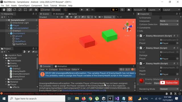 Unity unassigned Reference Exception [ Error Fixed ]: The variable has not been assigned, but it ha смотреть онлайн