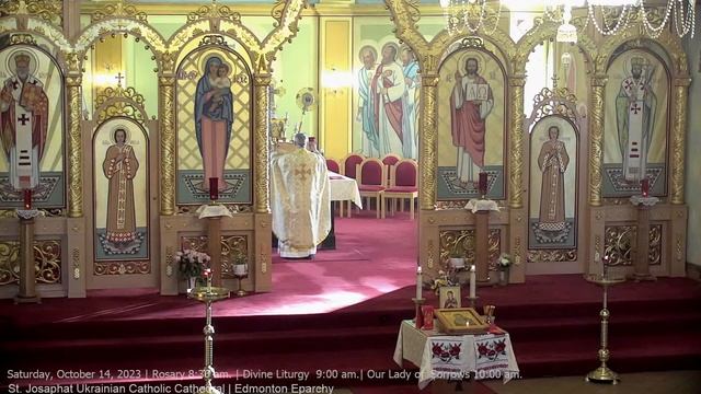 Saturday, October 14, 2023 | Rosary 8:30 am. | Divine Liturgy 9:00 am.| Our Lady of Sorrows 10:… смотреть онлайн