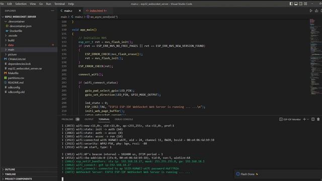 (Demo) ESP32 ESP IDF WebSocket Web Server Example to Control LED смотреть онлайн