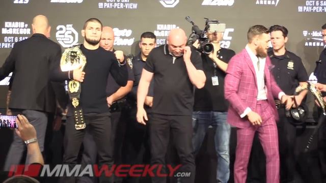 UFC 229: Conor McGregor vs. Khabib Nurmagomedov Face-Off смотреть онлайн