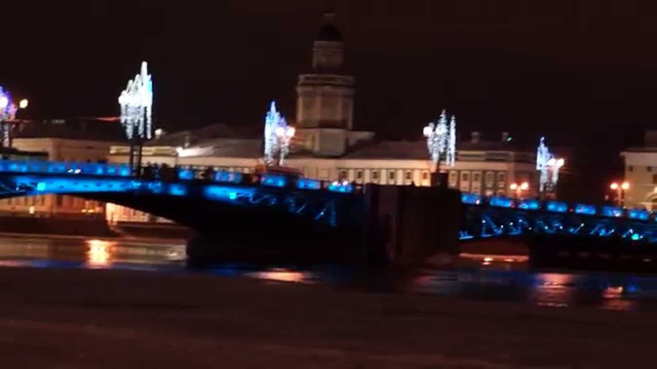 Санкт-Петербург, Дворцовый мост, 2015 год, 4 января. смотреть онлайн