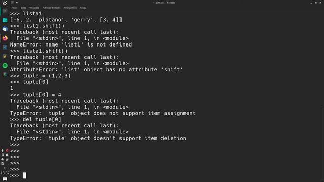 Python. 4- Listas, tuplas y diccionarios (arrays) смотреть онлайн