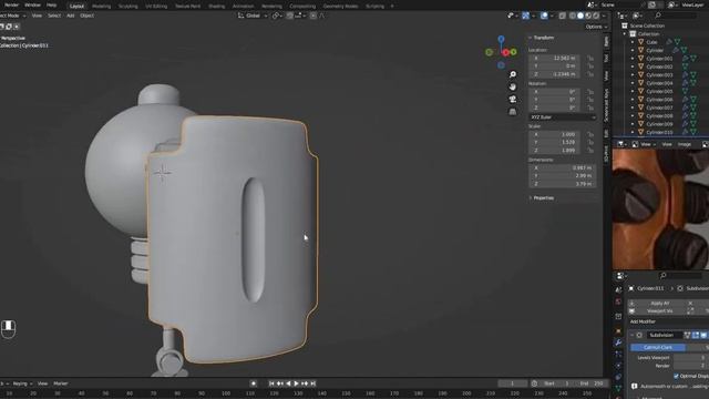 [#04] Моделируем робота голиафа в Blender Часть 4 смотреть онлайн