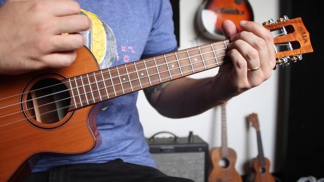 Guns'n'Roses - Patience - Beginner Ukulele tutorial with tabs, solo смотреть онлайн