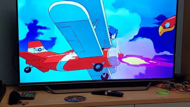 Распаковка диска Sonic Origins на PS4.