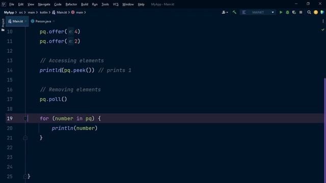 PriorityQueue in Kotlin | Data structures смотреть онлайн