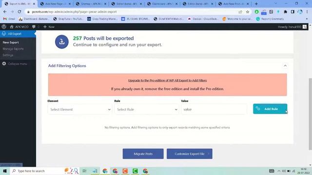 Export WordPress Pages, Media, and Custom Post Types to CSV, XML and XLS смотреть онлайн