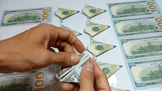 How To Make Money 100$ Origami Star Tutorial DIY at Home смотреть онлайн